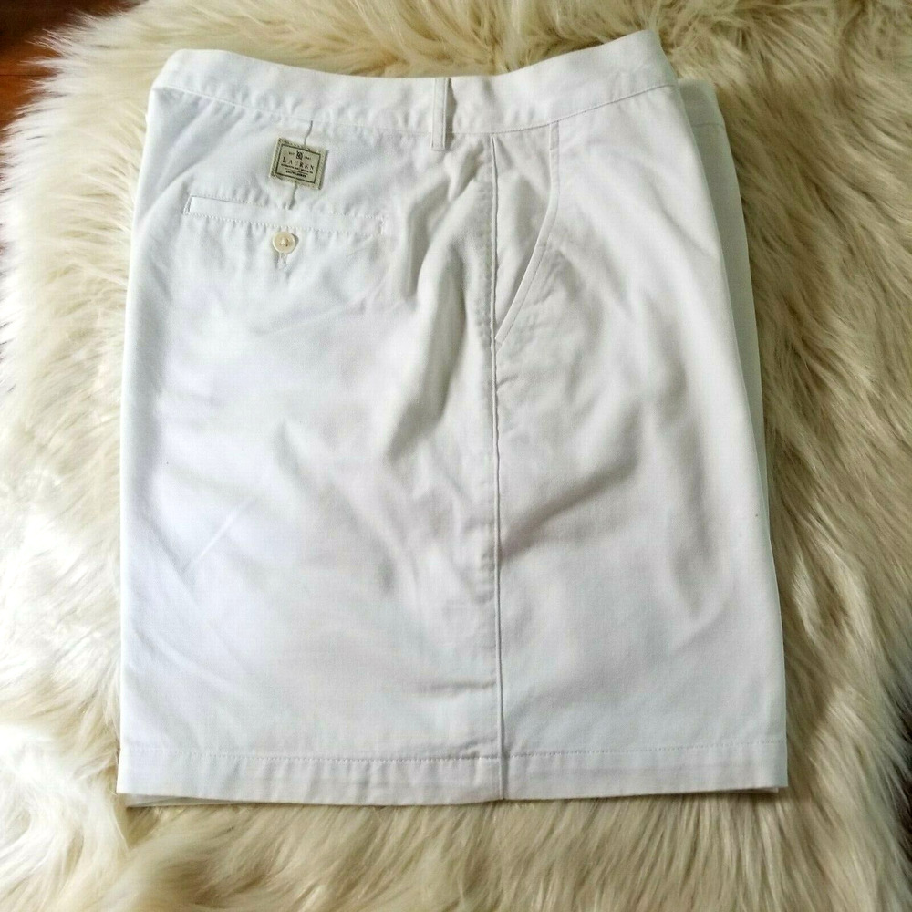 RALPH LAUREN White Chino short for Men, 100% Cotton - Size 16
